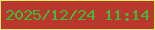 文字の大きさ：3、枠の色：e4eb72、背景の色：b9372d、文字の色：41ba36 無料ブログパーツのブログ時計
