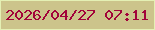 文字の大きさ：4、枠の色：e4f0b4、背景の色：ccc48b、文字の色：a2033a 無料ブログパーツのブログ時計