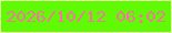 文字の大きさ：1、枠の色：e4fba2、背景の色：60fa05、文字の色：f37798 無料ブログパーツのブログ時計