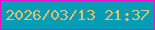 文字の大きさ：3、枠の色：e510d1、背景の色：079cb5、文字の色：dac275 無料ブログパーツのブログ時計