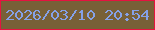 文字の大きさ：3、枠の色：e51340、背景の色：786037、文字の色：85a1e8 無料ブログパーツのブログ時計
