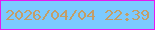文字の大きさ：4、枠の色：e519f0、背景の色：7ccaff、文字の色：c39e67 無料ブログパーツのブログ時計