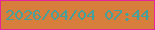 文字の大きさ：1、枠の色：e5259b、背景の色：d77e3d、文字の色：45a09c 無料ブログパーツのブログ時計
