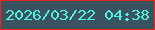 文字の大きさ：3、枠の色：e5271c、背景の色：3b5260、文字の色：50f3e4 無料ブログパーツのブログ時計