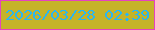 文字の大きさ：1、枠の色：e542c0、背景の色：c5b329、文字の色：2ab6f0 無料ブログパーツのブログ時計