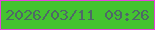 文字の大きさ：3、枠の色：e543dd、背景の色：44c330、文字の色：4e6966 無料ブログパーツのブログ時計