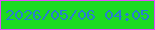 文字の大きさ：2、枠の色：e54bfd、背景の色：1cda22、文字の色：287ed0 無料ブログパーツのブログ時計