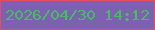 文字の大きさ：4、枠の色：e54c5e、背景の色：7c61b0、文字の色：48bb65 無料ブログパーツのブログ時計