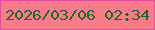 文字の大きさ：4、枠の色：e54d99、背景の色：f77b89、文字の色：1f6433 無料ブログパーツのブログ時計