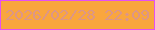 文字の大きさ：1、枠の色：e550f3、背景の色：f9a63e、文字の色：dc9687 無料ブログパーツのブログ時計