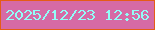 文字の大きさ：5、枠の色：e55c16、背景の色：d66aa5、文字の色：92fdf7 無料ブログパーツのブログ時計