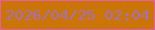 文字の大きさ：3、枠の色：e55db1、背景の色：cb7604、文字の色：a46fc0 無料ブログパーツのブログ時計