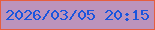 文字の大きさ：4、枠の色：e55e3f、背景の色：bc93bc、文字の色：1a55dd 無料ブログパーツのブログ時計