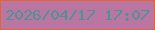 文字の大きさ：3、枠の色：e5642e、背景の色：ba75a2、文字の色：4d9396 無料ブログパーツのブログ時計