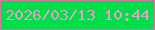 文字の大きさ：3、枠の色：e570a6、背景の色：02de4a、文字の色：dda6c9 無料ブログパーツのブログ時計
