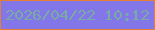 文字の大きさ：5、枠の色：e57d32、背景の色：8276e9、文字の色：77aba3 無料ブログパーツのブログ時計