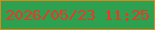 文字の大きさ：4、枠の色：e58614、背景の色：2ea150、文字の色：ec3726 無料ブログパーツのブログ時計