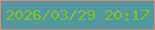 文字の大きさ：1、枠の色：e58779、背景の色：5298a1、文字の色：80c023 無料ブログパーツのブログ時計