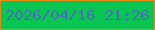 文字の大きさ：1、枠の色：e58a12、背景の色：09c552、文字の色：4473b5 無料ブログパーツのブログ時計