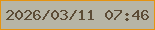 文字の大きさ：5、枠の色：e59311、背景の色：b7b5a6、文字の色：5c4c36 無料ブログパーツのブログ時計