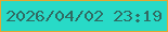 文字の大きさ：3、枠の色：e5a630、背景の色：28dac7、文字の色：306b63 無料ブログパーツのブログ時計