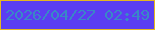 文字の大きさ：2、枠の色：e5b720、背景の色：5b3ef2、文字の色：3988c6 無料ブログパーツのブログ時計