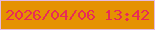 文字の大きさ：2、枠の色：e5bae1、背景の色：e59202、文字の色：e82b57 無料ブログパーツのブログ時計