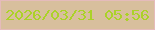 文字の大きさ：3、枠の色：e5bbbb、背景の色：d8bf9d、文字の色：abd228 無料ブログパーツのブログ時計