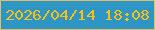 文字の大きさ：2、枠の色：e5bd68、背景の色：2e96c5、文字の色：fec015 無料ブログパーツのブログ時計