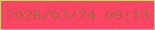 文字の大きさ：2、枠の色：e5c17a、背景の色：fc4464、文字の色：b26045 無料ブログパーツのブログ時計