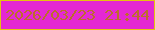 文字の大きさ：2、枠の色：e5c310、背景の色：e428d3、文字の色：bd6d2a 無料ブログパーツのブログ時計