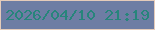 文字の大きさ：5、枠の色：e5cbba、背景の色：6e7da4、文字の色：27857b 無料ブログパーツのブログ時計