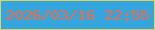 文字の大きさ：2、枠の色：e5d05b、背景の色：34a6df、文字の色：f6683e 無料ブログパーツのブログ時計