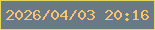 文字の大きさ：4、枠の色：e5d45d、背景の色：697985、文字の色：fac372 無料ブログパーツのブログ時計