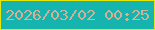文字の大きさ：5、枠の色：e5e70a、背景の色：15b4ae、文字の色：d4b195 無料ブログパーツのブログ時計