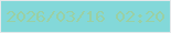 文字の大きさ：3、枠の色：e5e8ea、背景の色：83d8d9、文字の色：9ad0a4 無料ブログパーツのブログ時計