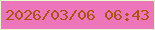 文字の大きさ：5、枠の色：e5fad1、背景の色：ed76ba、文字の色：ab5412 無料ブログパーツのブログ時計