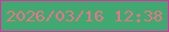 文字の大きさ：1、枠の色：e62aa5、背景の色：40a971、文字の色：ed7282 無料ブログパーツのブログ時計