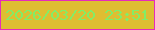 文字の大きさ：1、枠の色：e62bba、背景の色：debe32、文字の色：82ed67 無料ブログパーツのブログ時計