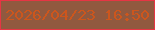 文字の大きさ：3、枠の色：e63544、背景の色：91593f、文字の色：cc561d 無料ブログパーツのブログ時計