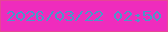 文字の大きさ：5、枠の色：e64695、背景の色：ef2cbd、文字の色：4a98c8 無料ブログパーツのブログ時計