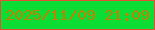 文字の大きさ：3、枠の色：e64e3a、背景の色：0bdd34、文字の色：bd8201 無料ブログパーツのブログ時計