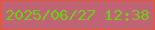 文字の大きさ：5、枠の色：e65535、背景の色：c06375、文字の色：69d311 無料ブログパーツのブログ時計