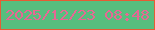 文字の大きさ：2、枠の色：e65c34、背景の色：57be7e、文字の色：e76794 無料ブログパーツのブログ時計