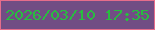 文字の大きさ：3、枠の色：e66d8b、背景の色：714d84、文字の色：28bd40 無料ブログパーツのブログ時計