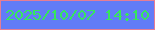 文字の大きさ：4、枠の色：e67d94、背景の色：627cf7、文字の色：36e75c 無料ブログパーツのブログ時計