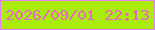 文字の大きさ：3、枠の色：e67efe、背景の色：a9ec0b、文字の色：e966c2 無料ブログパーツのブログ時計