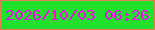 文字の大きさ：4、枠の色：e67f59、背景の色：20e02b、文字の色：fb05f7 無料ブログパーツのブログ時計