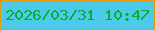 文字の大きさ：1、枠の色：e69c0d、背景の色：4fc9e9、文字の色：04b031 無料ブログパーツのブログ時計