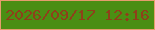 文字の大きさ：4、枠の色：e69d6d、背景の色：4b8e13、文字の色：8e401a 無料ブログパーツのブログ時計